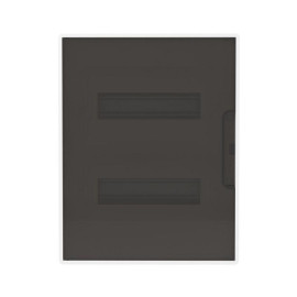 Щиток встраиваемый Фрейм (FRAME) 24мод с тонированной дверцей с 4 шинами PEN (2шт на 8 отверст. и 2шт на 6 отверст.) бел. DKC F24B1WD