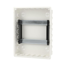Щиток встраиваемый Фрейм (FRAME) 24мод. с бел. дверцей с 4 шинами PEN (2шт на 8 отверст. и 2шт на 6 отверст.) бел. DKC F24B1WW