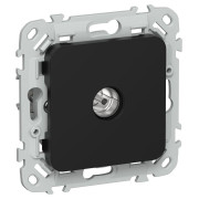 Розетка телевизионная проходная СП FLITE РТВм-1-1-2-ФлЧ тип M экранир. механизм черн. IEK FI-A13-P-K02