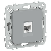 Розетка компьютерная СП FLITE РК5е-1-0-ФлС RJ45 кат.5E UTP механизм сер. IEK FI-K12-1-K03