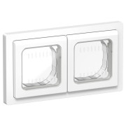 Рамка 2-м СП FLITE Рпро-2-55-ФлБ IP55 бел. IEK FI-M20-32-55-K01