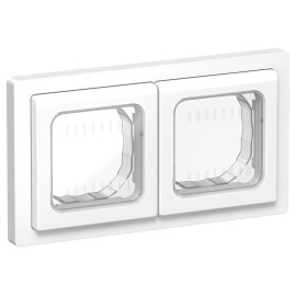 Рамка 2-м СП FLITE Рпро-2-55-ФлБ IP55 бел. IEK FI-M20-32-55-K01