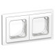 Рамка 2-м СП FLITE Рпро-2-55-ФлБ IP55 бел. IEK FI-M20-32-55-K01