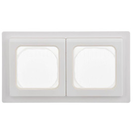 Рамка 2-м СП FLITE Рпро-2-55-ФлБ IP55 бел. IEK FI-M20-32-55-K01
