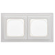 Рамка 2-м СП FLITE Рпро-2-55-ФлБ IP55 бел. IEK FI-M20-32-55-K01