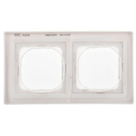 Рамка 2-м СП FLITE Рпро-2-55-ФлБ IP55 бел. IEK FI-M20-32-55-K01