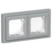 Рамка 2-м СП FLITE Рпро-2-55-ФлС IP55 сер. IEK FI-M20-32-55-K03