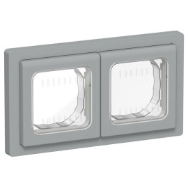 Рамка 2-м СП FLITE Рпро-2-55-ФлС IP55 сер. IEK FI-M20-32-55-K03