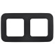 Рамка 2-м СП FLITE РУ-2-А-ФлЧ черн. IEK FI-M22-31-20-K02