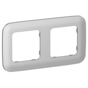 Рамка 2-м СП FLITE РУ-2-А-ФлА алюм. IEK FI-M22-31-20-K47