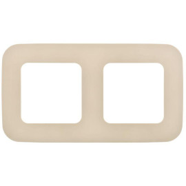 Рамка 2-м СП FLITE РУ-2-А-ФлСл сливочный IEK FI-M22-31-20-K86