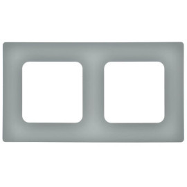 Рамка 2-м СП FLITE РУ-2-К-ФлС сер. IEK FI-M22-32-20-K03