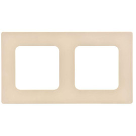 Рамка 2-м СП FLITE РУ-2-К-ФлСл сливочный IEK FI-M22-32-20-K86