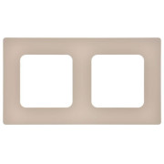 Рамка 2-м СП FLITE РУ-2-К-ФлЛ льняной IEK FI-M22-32-20-K88