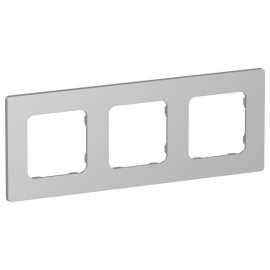 Рамка 3-м СП FLITE РУ-3-К-ФлА алюм. IEK FI-M32-32-20-K47