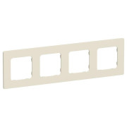 Рамка 4-м СП FLITE РУ-4-К-ФлСл сливочный IEK FI-M42-32-20-K86