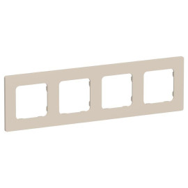 Рамка 4-м СП FLITE РУ-4-К-ФлЛ льняной IEK FI-M42-32-20-K88