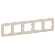 Рамка 5-м СП FLITE РУ-5-А-ФлЛ льняной IEK FI-M52-31-20-K88