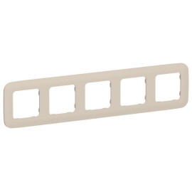 Рамка 5-м СП FLITE РУ-5-А-ФлЛ льняной IEK FI-M52-31-20-K88