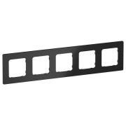 Рамка 5-м СП FLITE РУ-5-К-ФлЧ черн. IEK FI-M52-32-20-K02