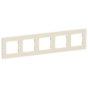 Рамка 5-м СП FLITE РУ-5-К-ФлСл сливочный IEK FI-M52-32-20-K86