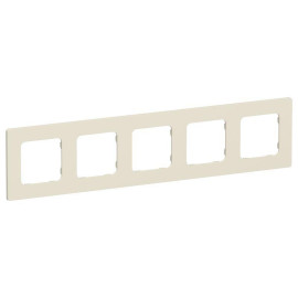 Рамка 5-м СП FLITE РУ-5-К-ФлСл сливочный IEK FI-M52-32-20-K86