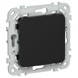 Заглушка СП FLITE ЗГ-ФлЧ с суппортом механизм черн. IEK FI-PL10-K02