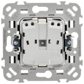 Розетка СП FLITE РС11-1-ФлЧ 16А с заземл. без защ. шторок безвинтовое крепление механизм черн. IEK FI-R11-16-1-K02