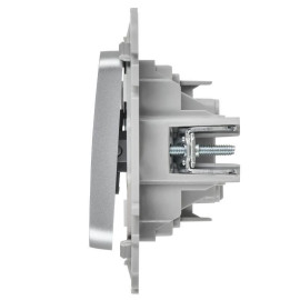 Выключатель 1-кл. СП FLITE ВС11-1-1-ФлА 10А с индикацией механизм алюм. IEK FI-V10-1-10-1-K47
