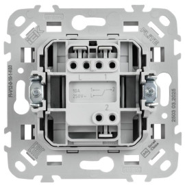 Выключатель проходной 1-кл. СП FLITE ВС61-1-0-ФлС 10А механизм сер. IEK FI-V12-0-10-1-K03