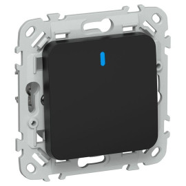 Выключатель проходной 1-кл. СП FLITE ВС61-1-1-ФлЧ 10А с индикацией механизм черн. IEK FI-V12-1-10-1-K02
