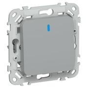 Выключатель проходной 1-кл. СП FLITE ВС61-1-1-ФлС 10А с индикацией механизм сер. IEK FI-V12-1-10-1-K03