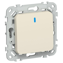 Выключатель проходной 1-кл. СП FLITE ВС61-1-1-ФлСл 10А с индикацией механизм сливочный IEK FI-V12-1-10-1-K86
