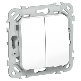 Выключатель 2-кл. СП FLITE ВС12-1-0-ФлБ 10А механизм бел. IEK FI-V20-0-10-1-K01