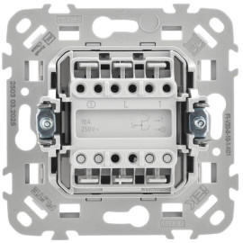 Выключатель 2-кл. СП FLITE ВС12-1-0-ФлБ 10А механизм бел. IEK FI-V20-0-10-1-K01