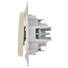 Выключатель 2-кл. СП FLITE ВС12-1-0-ФлСл 10А механизм сливочный IEK FI-V20-0-10-1-K86