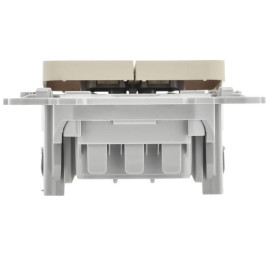 Выключатель 2-кл. СП FLITE ВС12-1-0-ФлСл 10А механизм сливочный IEK FI-V20-0-10-1-K86