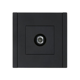 Розетка TV оконечная FORTE&PIANO FP128 черн. IEK FP-A10-O-K02