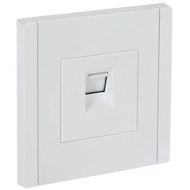 Розетка компьютерная RJ45 кат.5E FORTE&PIANO FP232 бел. IEK FP-K10-1-K01