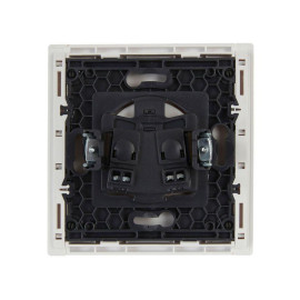 Розетка СП FORTE&PIANO FP218 10А без заземл. без защ. шторок винт. крепл. бел. IEK FP-R10-10-K01