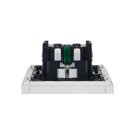 Розетка СП FORTE&PIANO FP214 16А с заземл. без защ. шторок безвинт. крепл. бел. IEK FP-R11-16-1-K01