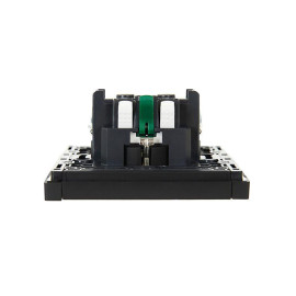 Розетка СП FORTE&PIANO FP114 16А с заземл. без защ. шторок безвинт. крепл. черн. IEK FP-R11-16-1-K02