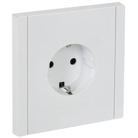 Розетка СП FORTE&PIANO FP216 16А с заземл. без защ. шторок винт. крепл. бел. IEK FP-R11-16-K01