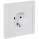 Розетка СП FORTE&PIANO FP216 16А с заземл. без защ. шторок винт. крепл. бел. IEK FP-R11-16-K01