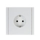 Розетка СП FORTE&PIANO FP216 16А с заземл. без защ. шторок винт. крепл. бел. IEK FP-R11-16-K01