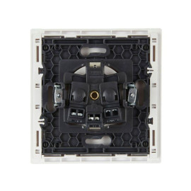 Розетка СП FORTE&PIANO FP216 16А с заземл. без защ. шторок винт. крепл. бел. IEK FP-R11-16-K01