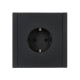 Розетка СП FORTE&PIANO FP113 16А с заземл. защ. шторки безвинт. крепл. черн. IEK FP-R14-16-1-K02