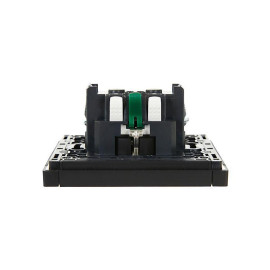 Розетка СП FORTE&PIANO FP113 16А с заземл. защ. шторки безвинт. крепл. черн. IEK FP-R14-16-1-K02