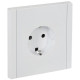Розетка СП FORTE&PIANO FP215 16А с заземл. защ. шторки винт. крепл. бел. IEK FP-R14-16-K01