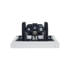 Розетка СП FORTE&PIANO FP215 16А с заземл. защ. шторки винт. крепл. бел. IEK FP-R14-16-K01